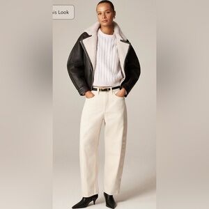 J.Crew Tall barrel-leg jean in ecru wash